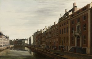 1672年、西側から見たアムステルダムのヘーレングラハトの「ゴールデンベンド」