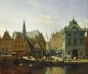 ハールレムでのSpaarneの眺め、1667年 作： Gerrit Adriaensz Berckheyde