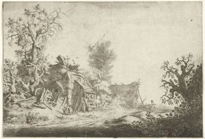 荒廃した農場のある風景 作： Gerrit Adriaensz. de Heer