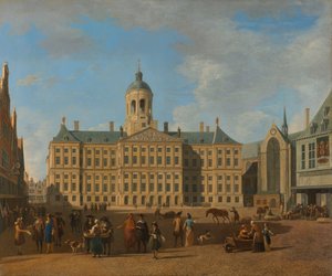 アムステルダムのダムの市庁舎 作： Gerrit Adriaenszoon Berckheyde
