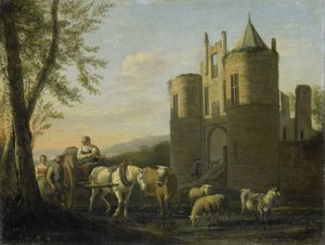 エグモンド城の正門 作： Gerrit Berckheyde