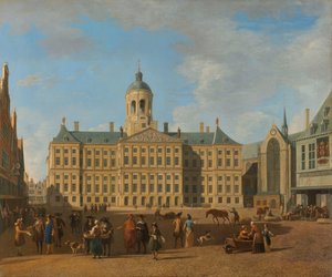 アムステルダムのダム広場にある市庁舎 ダムの市庁舎、アムステルダム 作： Gerrit Berckheyde