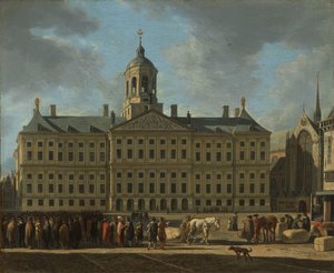 アムステルダムのダム広場にある市庁舎 ダムの市庁舎、アムステルダム 作： Gerrit Berckheyde