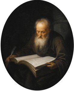 本を持つ老学者 作： ゲリット・ドゥ
