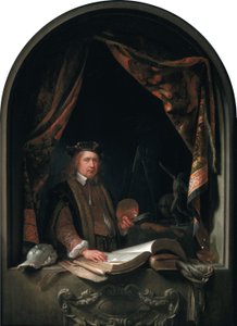ジェラール・ドウ（1613-1675）の自画像 作： ゲリット・ドゥ
