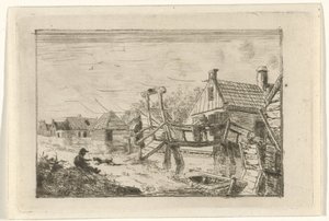 木製の橋 作： Gerrit Lamberts