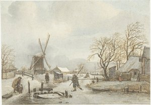 冬の風景 作： Gerrit Lamberts