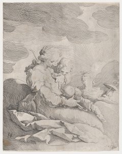 信仰、希望、慈善、約。 1593年。 作： Gerrit Pietersz Sweelink