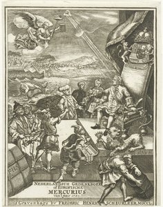1750年のヨーロッパ水星のタイトルページ
