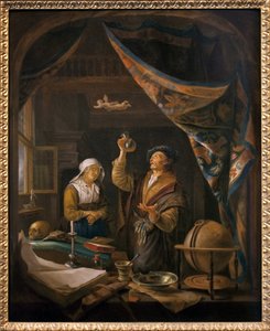 尿中の医者。ジェラール・ダウの絵から 作： Gerrit Dou