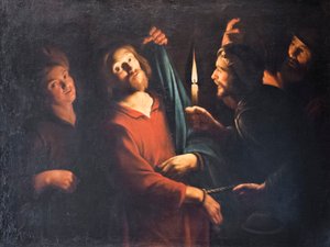A tomada de Cristo 作： Gerrit van (follower of) Honthorst