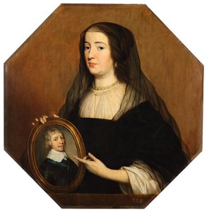 Amalie von Solms (1602-1675) in Witwentracht 作： ゲリット・ファン・ホンソースト