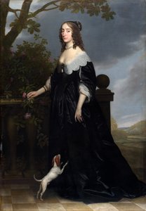 エリザベススチュアート1596-1662、ボヘミアの女王、1642年 作： Gerrit van Honthorst