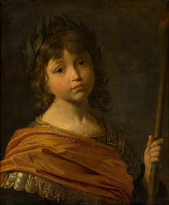 モーリスまたはモーリッツの肖像画、パラタイン王子（1621-1652）、少年時代の火星として描かれ、1625-35年頃（キャンバスに油彩）