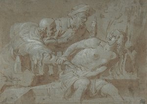 スザンナと長老たち、17 世紀初頭から 17 世紀半ば。 作： Gerrit van Honthorst