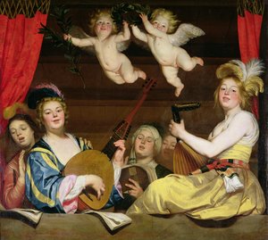 コンサート、1624 作： Gerrit van Honthorst