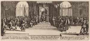 報酬の分配 作： Gerrit van Schagen after Jacques Callot