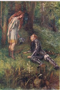 ベルフィーベとティミウス、妖精の女王の物語、ジョージ ハラップ アンド カンパニーから出版 作： Gertrude E. Demain (after) Hammond