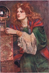 Britomart espies the mirror, Stories from the Faerie Queen 出版、George Harrap and Company 作： Gertrude E. Demain (after) Hammond