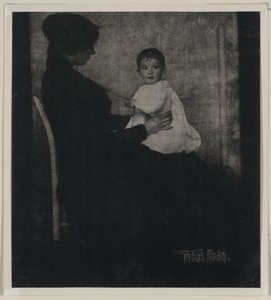 赤ちゃんを連れたウォード夫人の肖像 作： Gertrude Käsebier