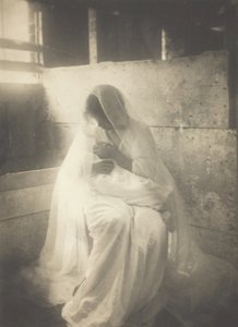 飼い葉桶、1899年。 作： Gertrude Käsebier