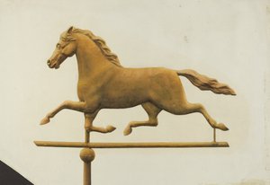 馬の風見鶏、c。 1940年。 作： Gertrude Koch