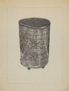 ピュータービーカー、c。 1936年。 作： Gertrude Lemberg