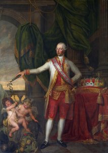 ロレーヌのジョゼフ、ローマ皇帝としてのジョセフ 2 世 - 皇帝ジョセフ 2 世 (1741-1790) の肖像 - ペリキ、ガートルード コーネリー マリー ド (1743-1825) - 18 世紀後半。 - キャンバスに油彩 - グルーニング美術館、ブルージュ 作： Gertrude de Pelichy