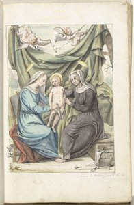 聖母子と聖アンナ 作： Gesina ter Borch