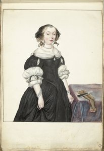 女性の肖像 作： Gesina ter Borch