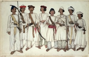 エイト・グルカ、1815 作： Ghulam Ali Khan