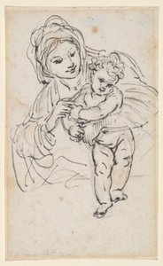 マドンナと子供 作： Giacinto Calandrucci