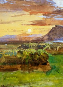 カゼルタの田園風景 作： Giacinto Gigante