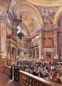 ナポリ大聖堂のサン・ジェンナーロ礼拝堂、ジャチント・ジガンテ（1806-1876）作、テンペラ。