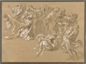 ベンジャミンのポケットからカップを見つける(?) 作： Giacinto Gimignani
