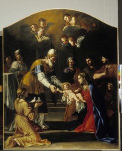 寺院でのプレゼンテーション 作： Giacinto Gimignani or Gemignano