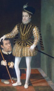 子供の頃のシャルル・エマニュエル1世の肖像（リヴォリ 作： Giacomo (1509 73) Vighi