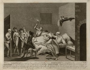 若いロワセロールは、処刑のために独房から連れ出されます。 作： Giacomo Aliprandi
