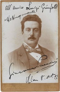 作曲家ジャコモ・プッチーニの肖像 1858-1924, 1897.