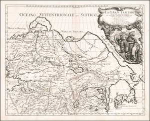 ジャコモ・カンテッリ・ダ・ヴィニョーラによる1683年大韃靼地図