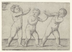 3人の裸の男の子