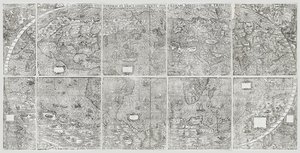 ユニバーサルワールドマップ、ガスタルディ、ジャコモ 作： Giacomo Gastaldi