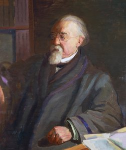 イタリアの人類学者・犯罪学者チェーザレ・ロンブローゾ（1835-1909）の肖像画、ジャコモ・グロッソ（1860-1938）作 作： Giacomo Grosso
