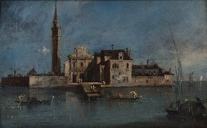 サン・エレナ島 1791年頃 油彩・カンヴァス 作： Giacomo Guardi