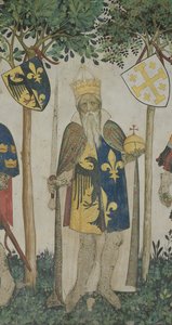 ナインワーシーズのシャルルマーニュ、1418〜30年 作： Giacomo Jaquerio