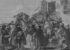 いんちき歯科医、1765年。 作： Giacomo Leonardis