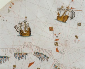 航海地図、カナリア諸島の詳細、1564