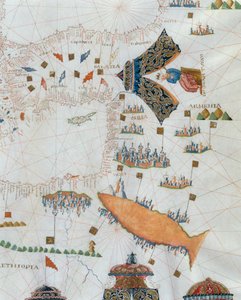 航海地図、グラントゥルコの詳細、1564 作： Giacomo Maggiolo