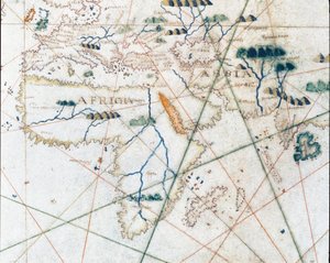 ヨーロッパと北アフリカの海岸（ポーチュラン 作： Giacomo Maggiolo