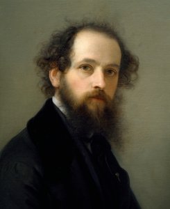 ジャコモ・トレクール（1812-1882）による自画像、キャンバスに油彩 作： Giacomo Trecourt